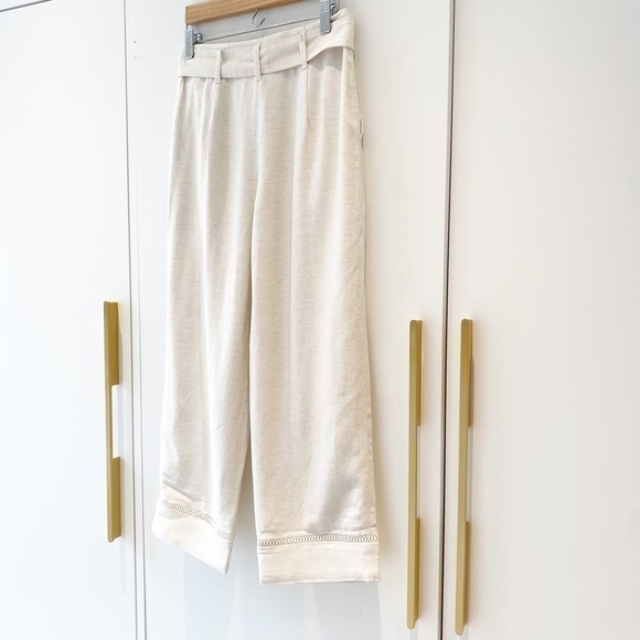 𝅺BNWOT Club Monaco Ayto belted pant in natural - Picture 13 of 14
